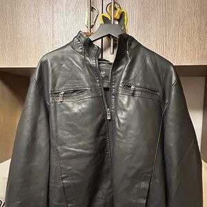 Vintage Moto Faux Leather Jacket XL